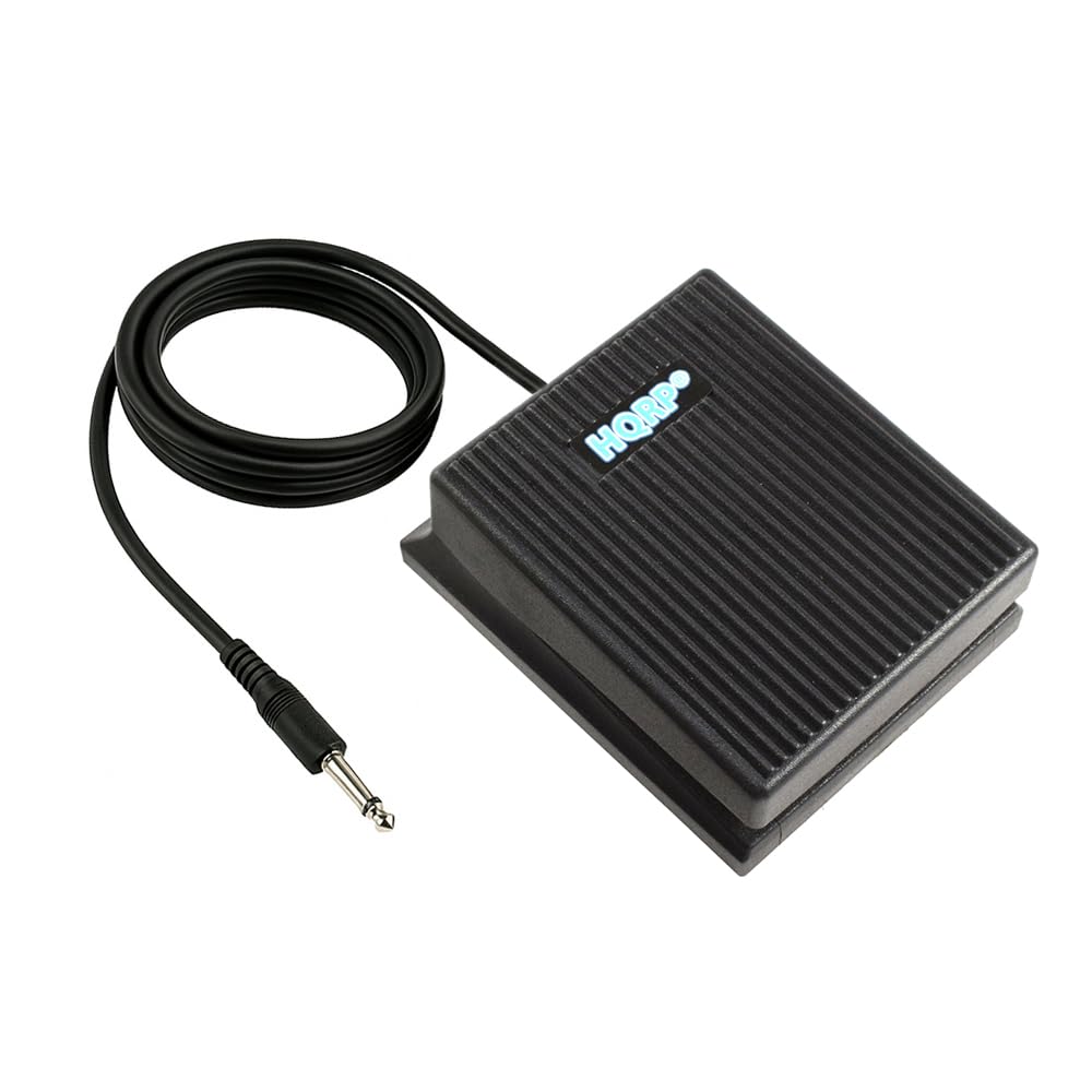 HQRP Foot Switch Compatible with Alesis SR-16 SR-18 Roland CR-1000 Drum Machine DP-2 Damper Sustain