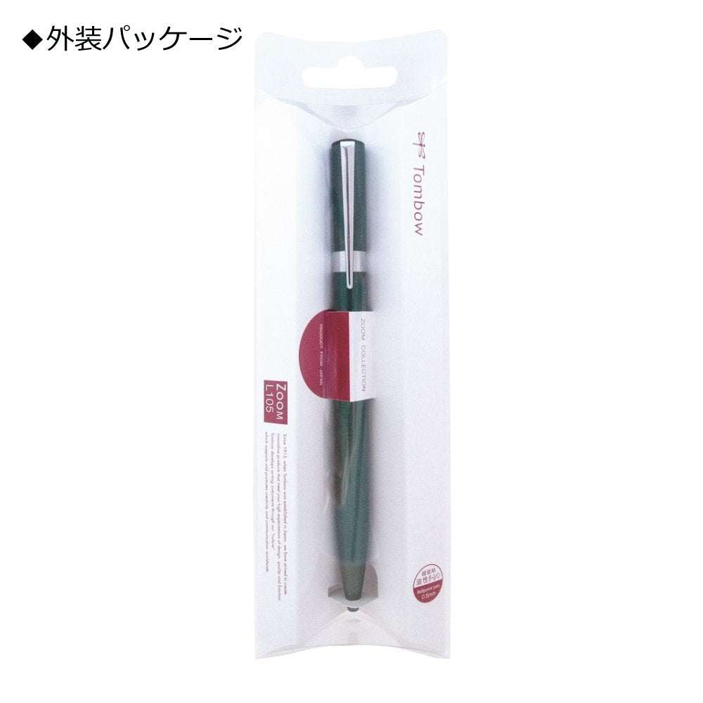 Tombow Pencil ZOOM L105 FLB-111E Oil-Based Ballpoint Pen, 0.5, Green