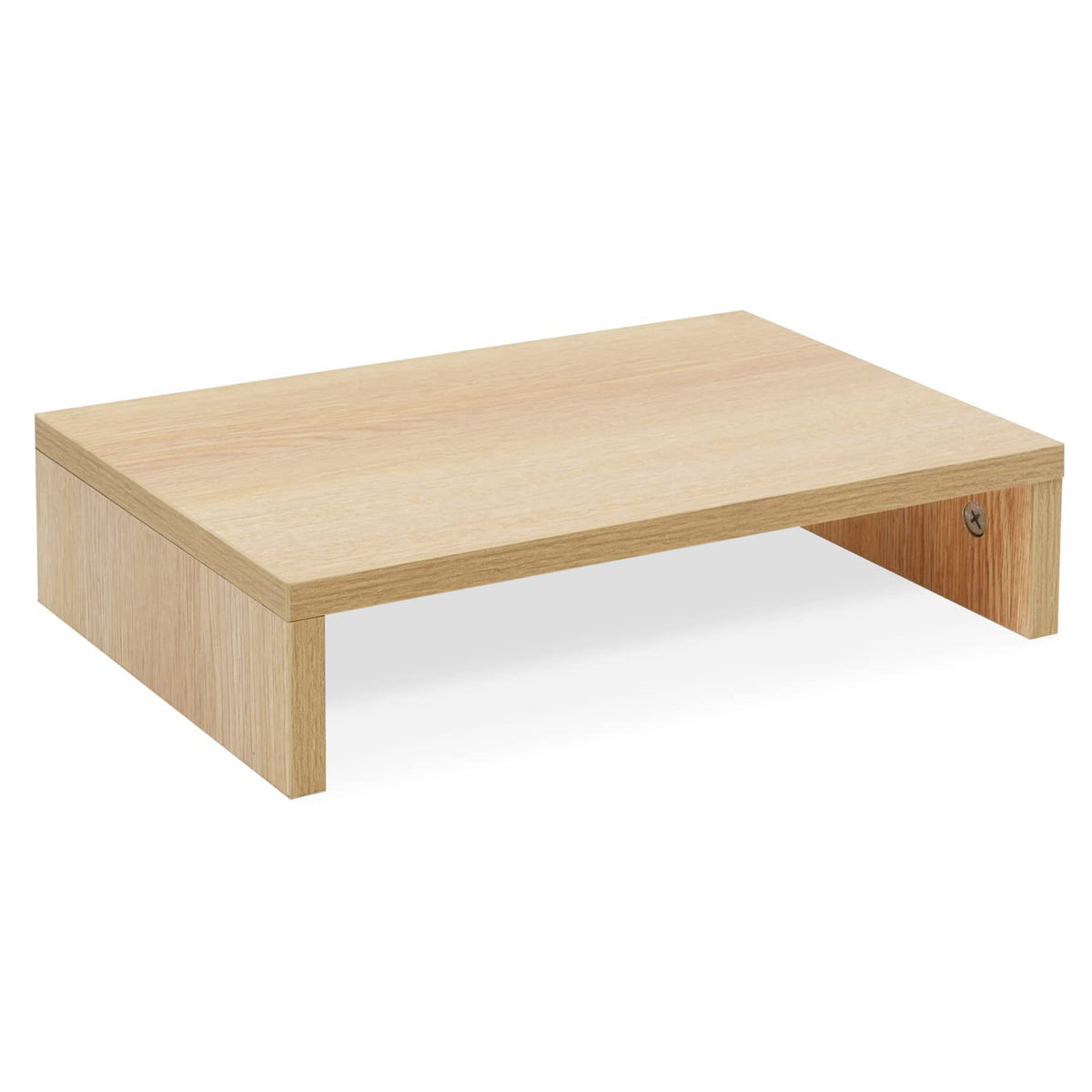 TEAMIX Wood Monitor Stand Riser for Desk - 14.2 inch, Small Laptop Stand