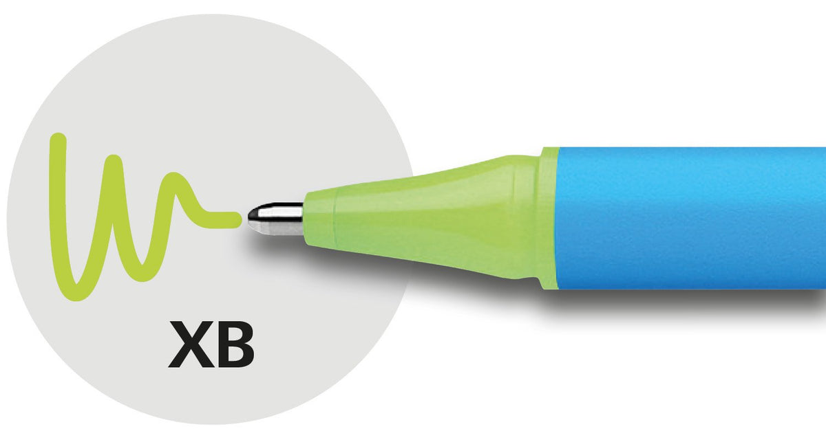 Schneider Slider Edge XB Ballpoint Pen, Box of 10, Light Green (152211)