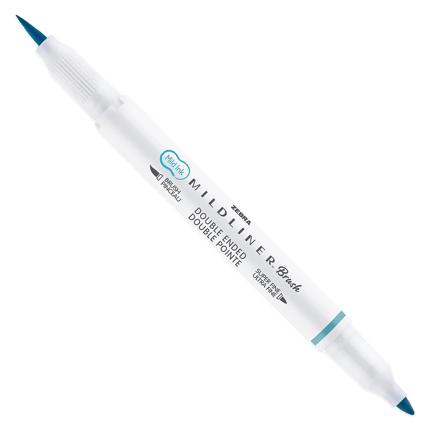 Zebra Pen Mildliner Dual Tip Highlighter Pens - Broad & Fine Tip Double Ended Markers - Pack of