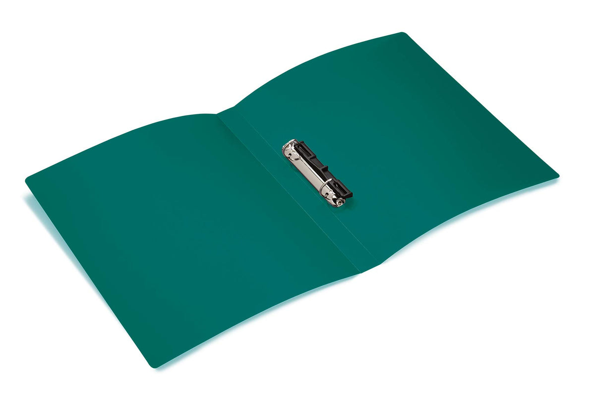 HERMA Ring Binder Translucent in Dark Green, A4, 25 mm Spine, Slim 2-Ring Binder Made of Plastic