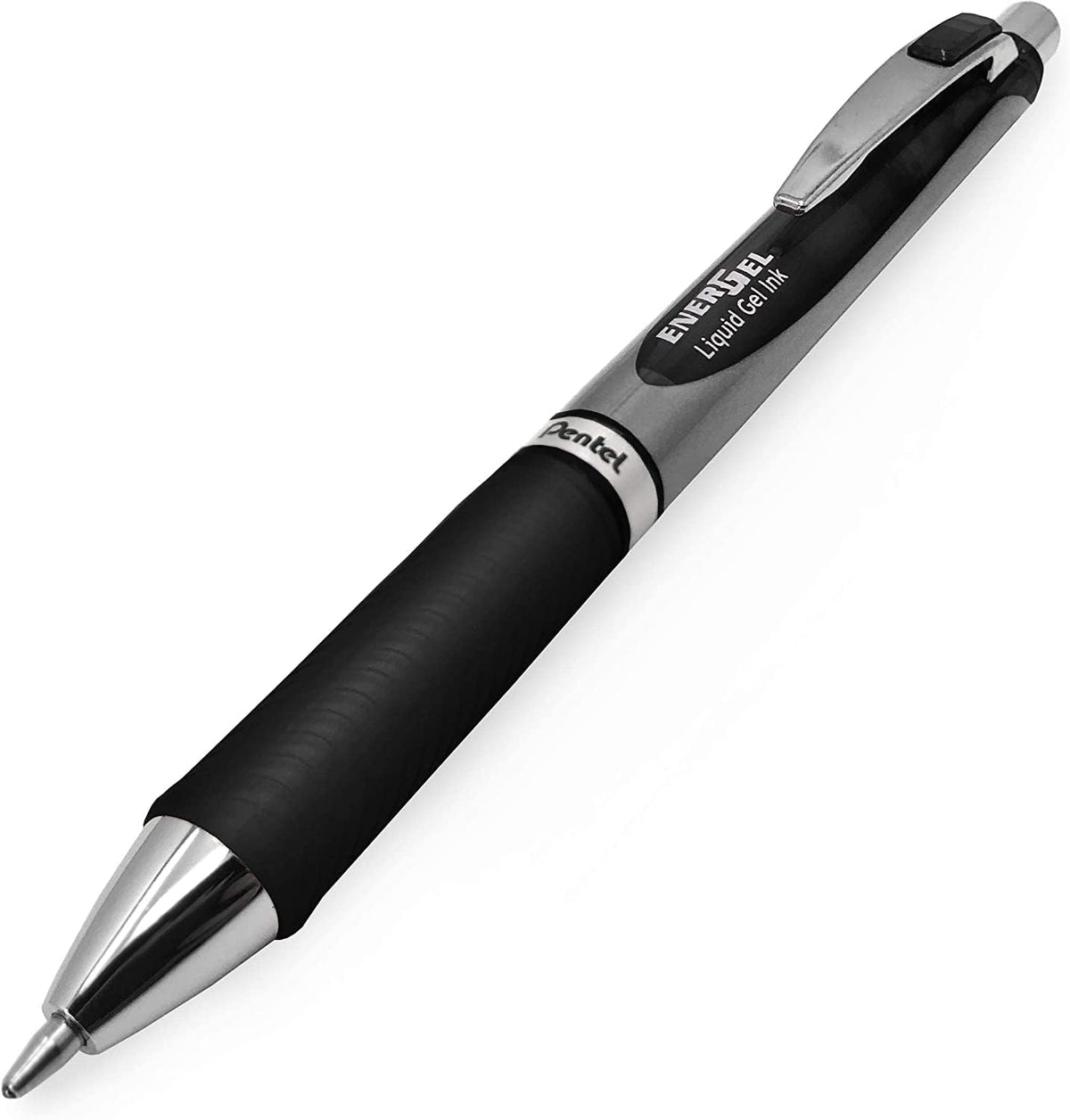 Pentel Energel RTX Retractable Liquid Gel Pen, 1.0mm, Metal Tip, Pack of 12
