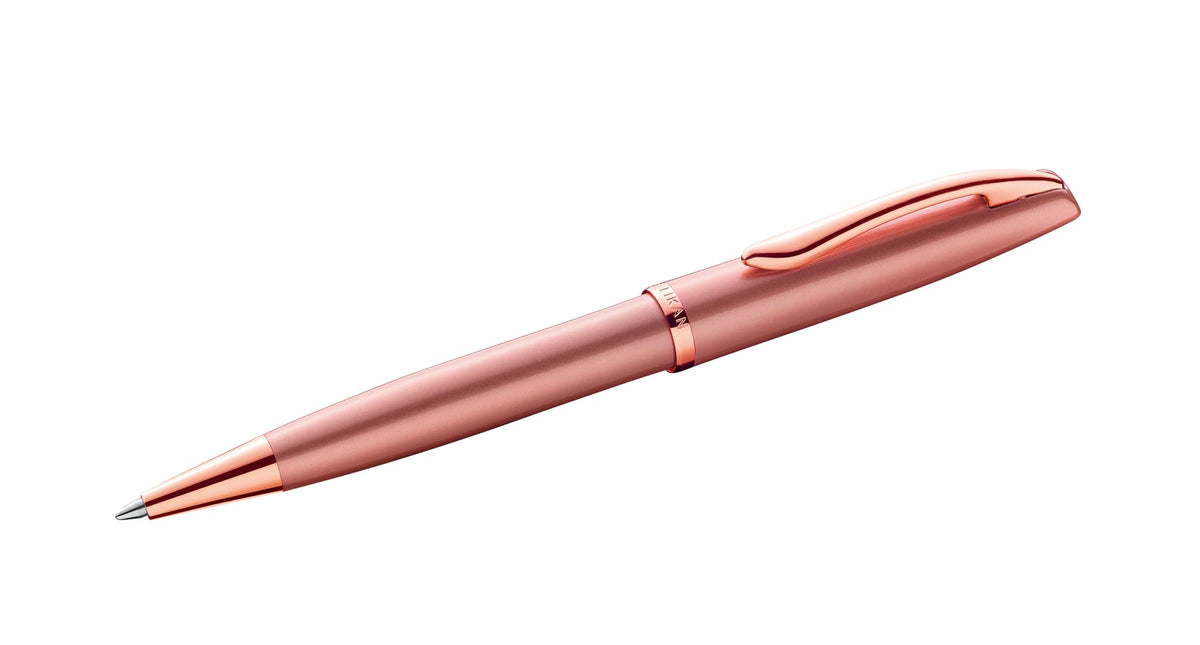 Pelikan Jazz Noble Ballpoint Pen Rose (Pink) for Right and Left Handed Users Elegant Metal