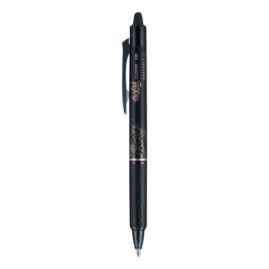PILOT FriXion Clicker Erasable Gel Pens, Black Ink, 12-Pack