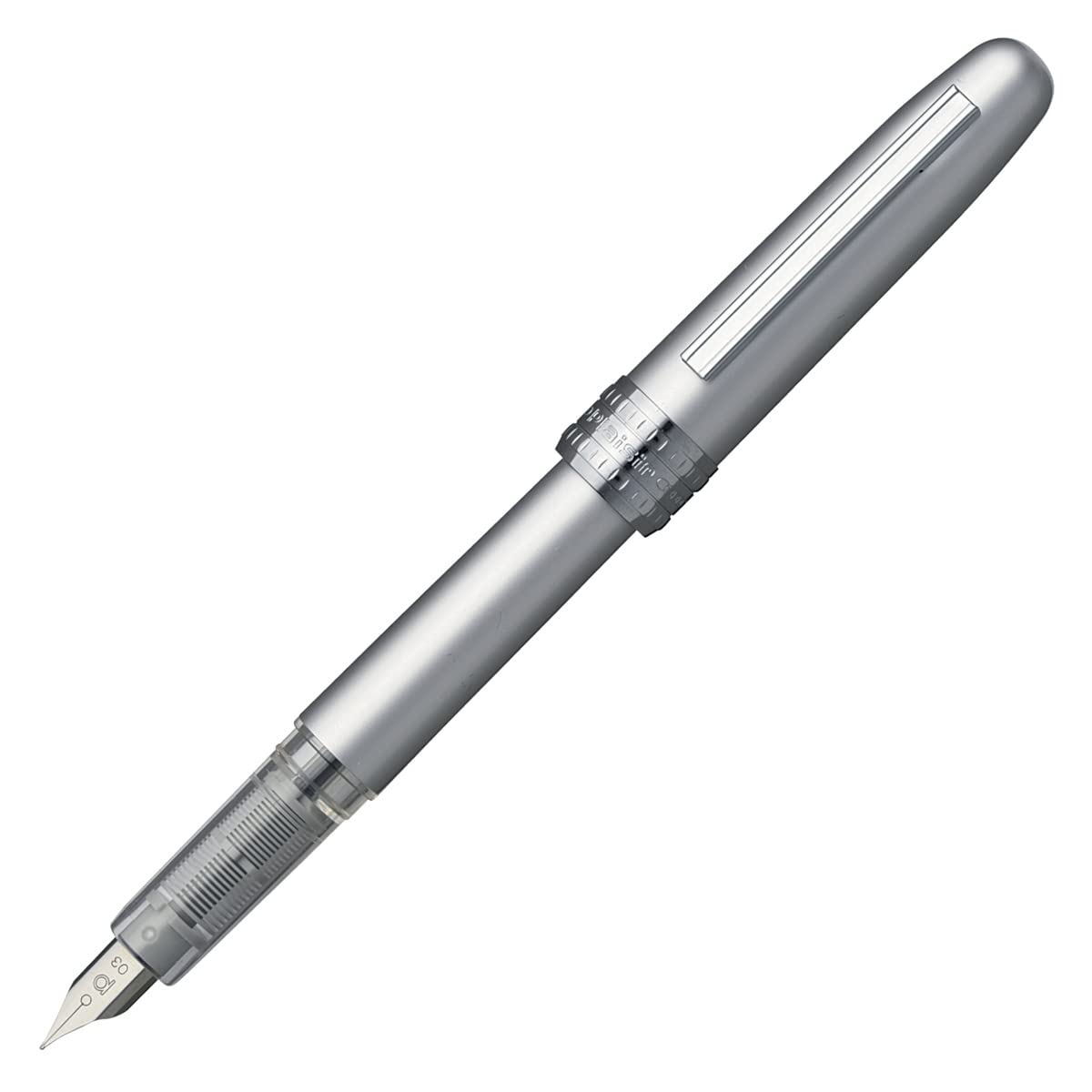 Platinum Fountain Pen, Plaisir Medium Nib, Ice White (PGB-1000B-#3-M)