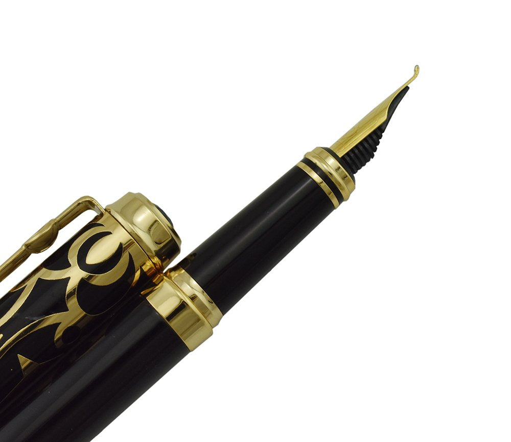 Lanxivi Duke Sapphire Fude Pen Calligraphy Fountain Pen Fine to Broad Size for Signature and Art