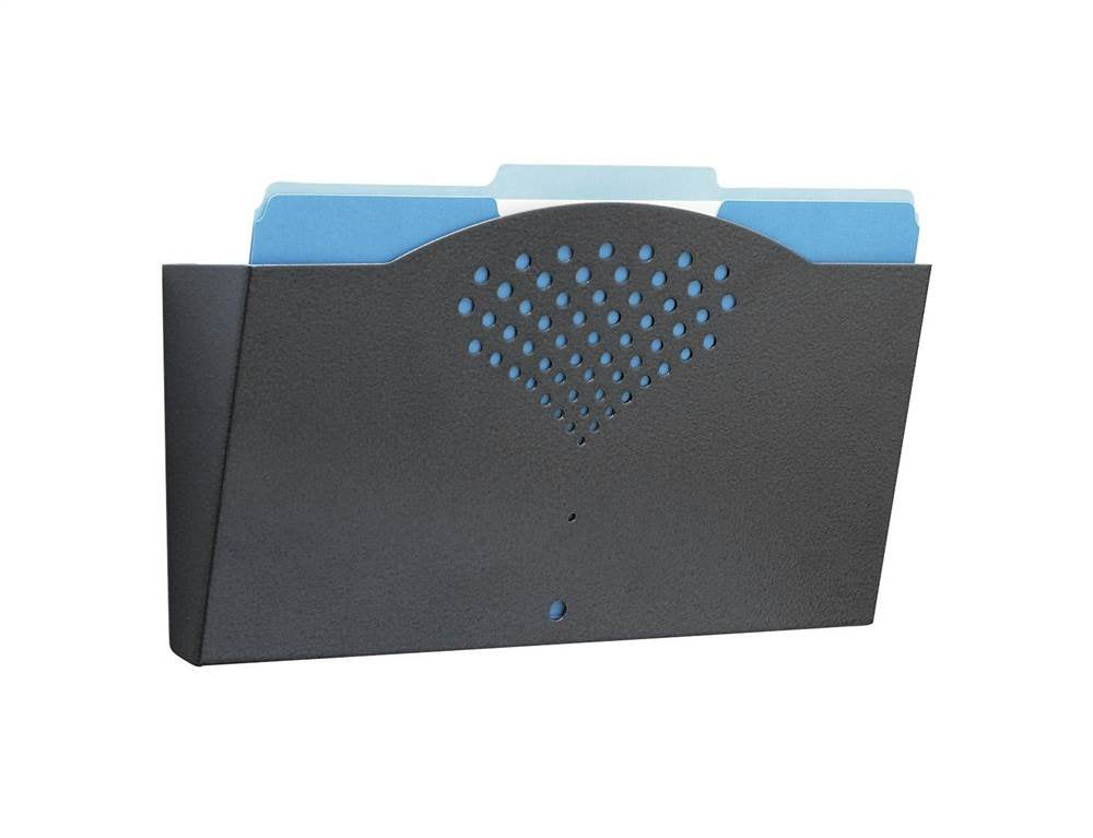 Safco 3171BL Steel Wall Rack with Single Legal Size Pocket | Durable Powder Coated | Flush Wall