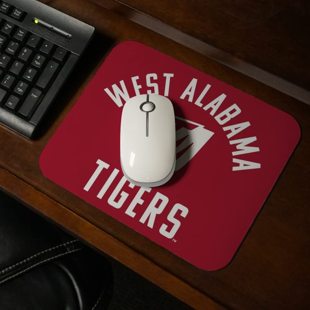 University of West Alabama Tigers Logo Low Profile Thin Mouse Pad Mousepad