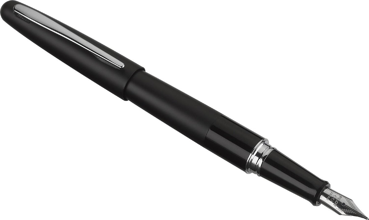 Pilot Metropolitan Collection Fountain Pen, Black Barrel, Classic Design, Medium Nib, Black Ink