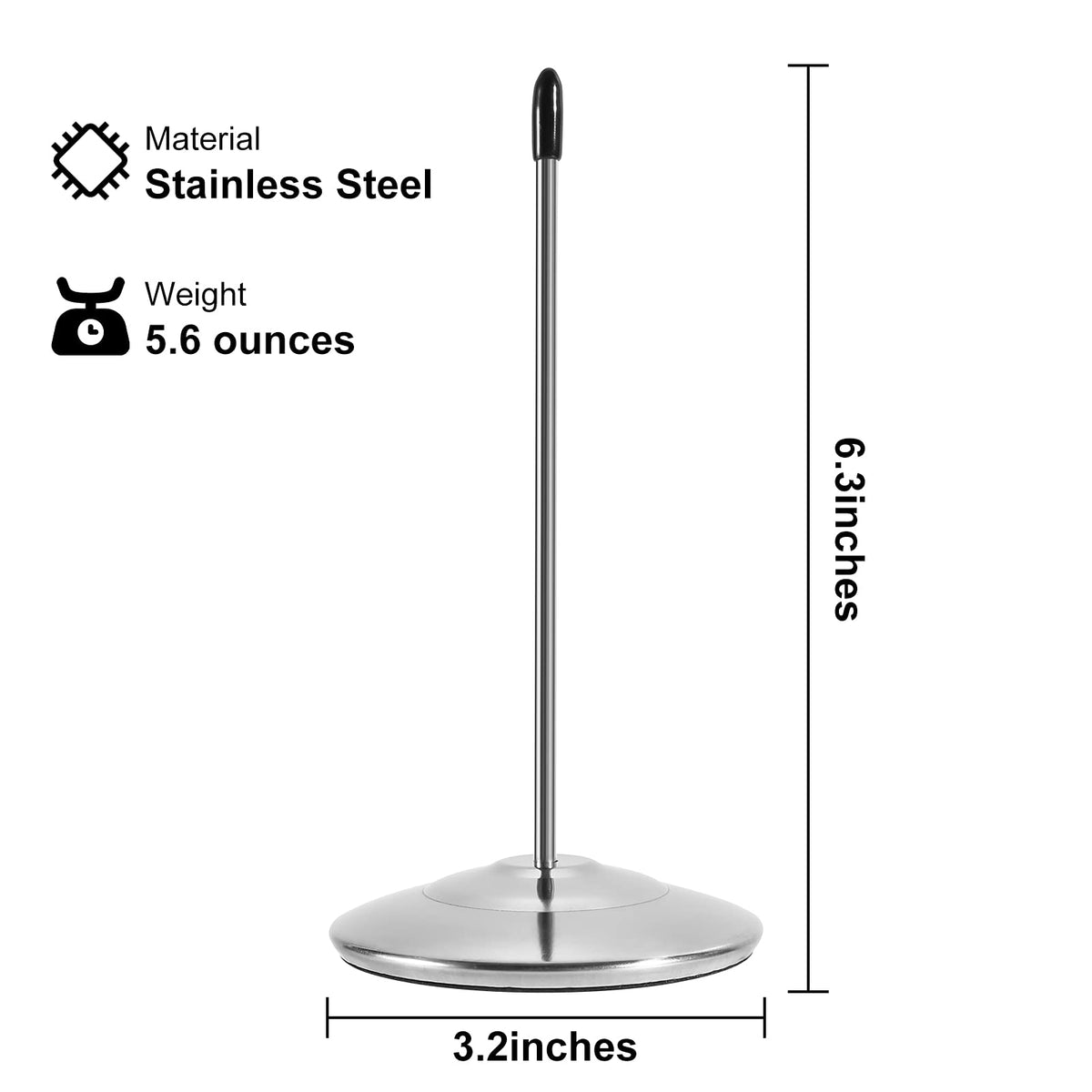 2PCS Bill Fork, Receipt Holder Spike, Stainless Steel Silver Restaurant Receipt Holder, Paper Memo