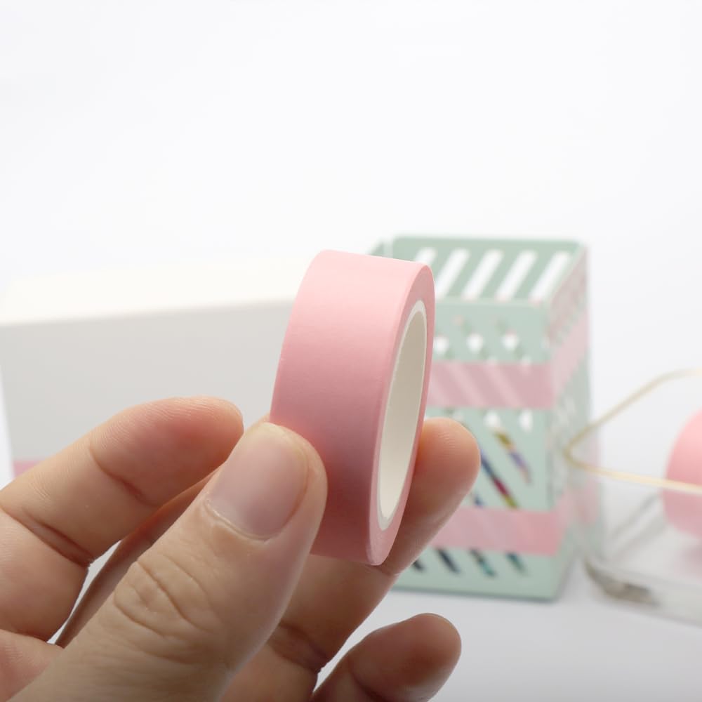 NatSumeBasics 2 Pastel Pink Washi Tapes Blush Pink Masking Tape