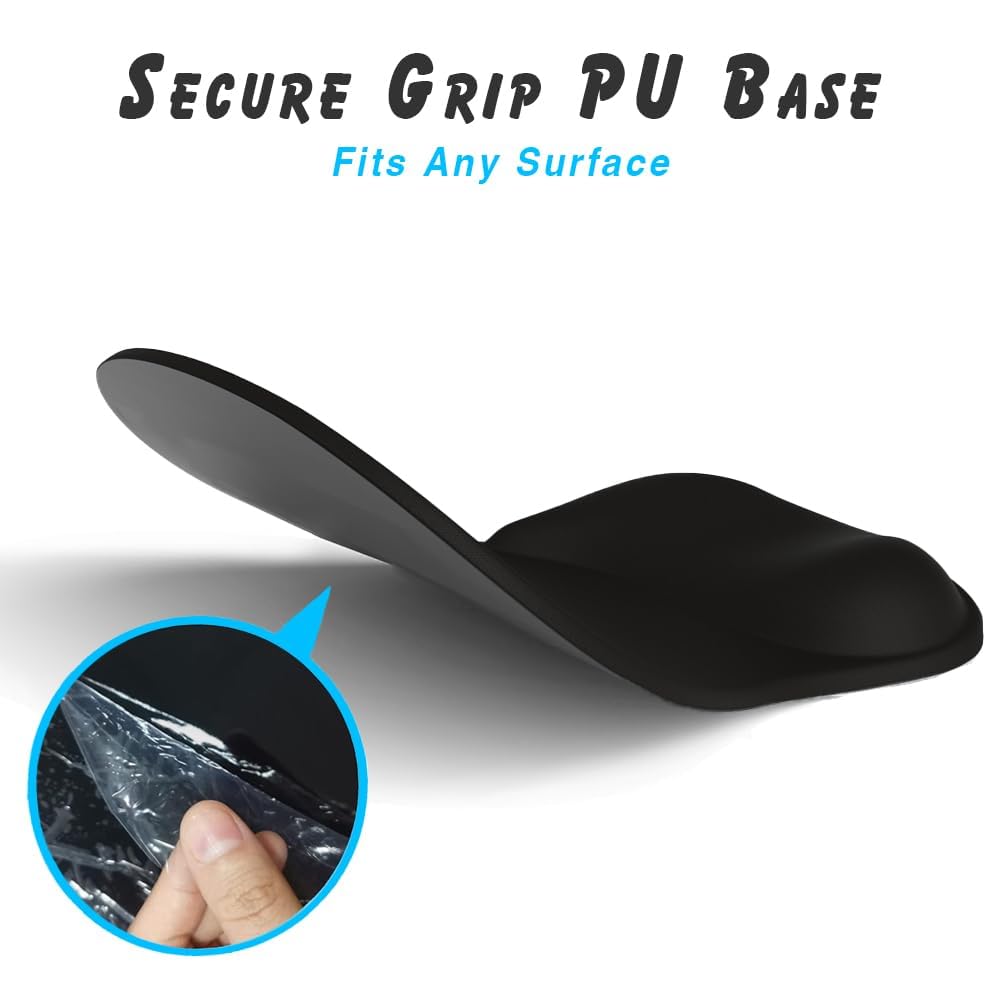 ErgoComfort Gel Wrist Rest Mouse Pad-Ergonomic Office Mousepad with Wrist Support-Non-Slip, Design