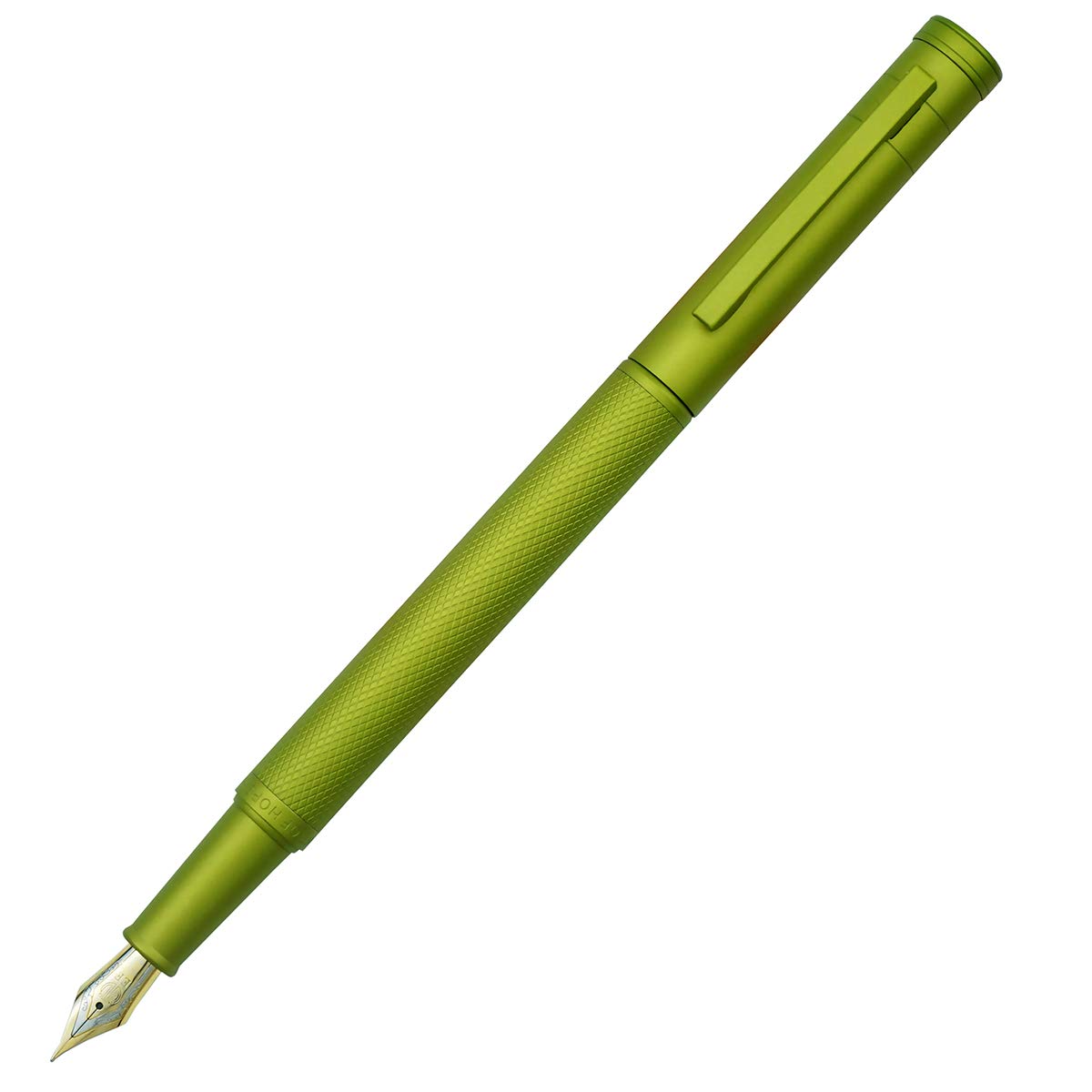 Hongdian Green Forest Metal Fountain Pen, Beautiful Tree Texture Fine Nib Writing Office Pen