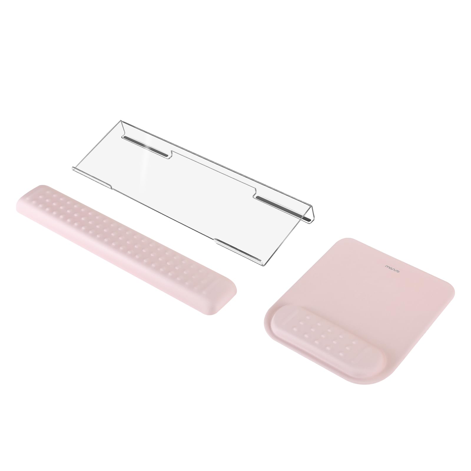 MOSISO Keyboard Stand&Wrist Rest Support for Keyboard &Mouse Pad Set