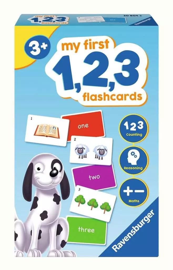 Ravensburger My First 1, 2, 3 Flash Card Game for Kids Age 3 Years Up - Ideal for Early Learning