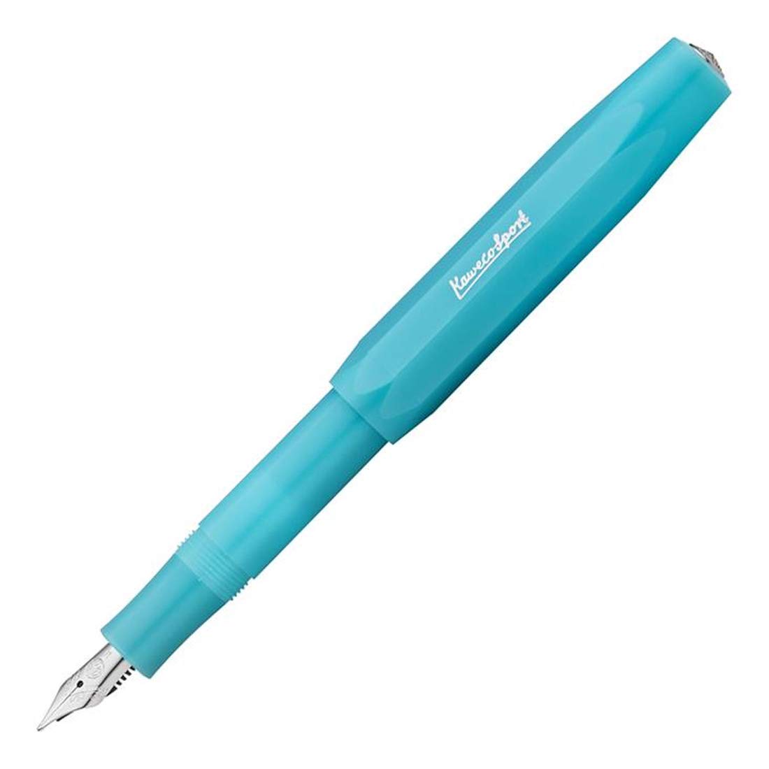 Kaweco FROSTED SPORT Fountain Pen Light Blueberry I Premium Fountain Pen for Ink Cartridges I