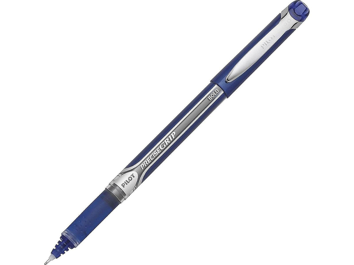PILOT Precise Grip Stick Pens, Bold Point 1.0mm, Blue Ink, 12-Pack