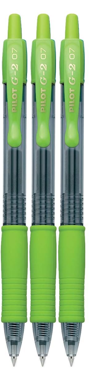 Advantage Gifts G2 Retractable Premium Gel Ink Roller Ball Pens Fine Point Fine Point (.7mm) Lime