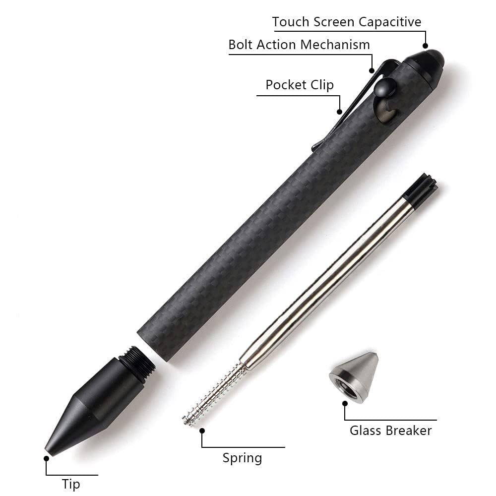 Cool Hand 5.9'' Bazooka Style Bolt Action Pen with Stylus for Touchscreen