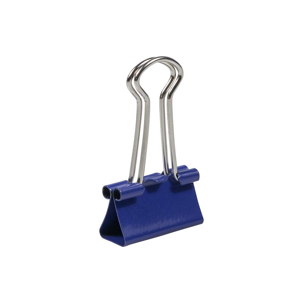 JAM PAPER Colorful Binder Clips - Small - 3/4 Inch (19 mm) - Purple Binderclips - 25/Pack