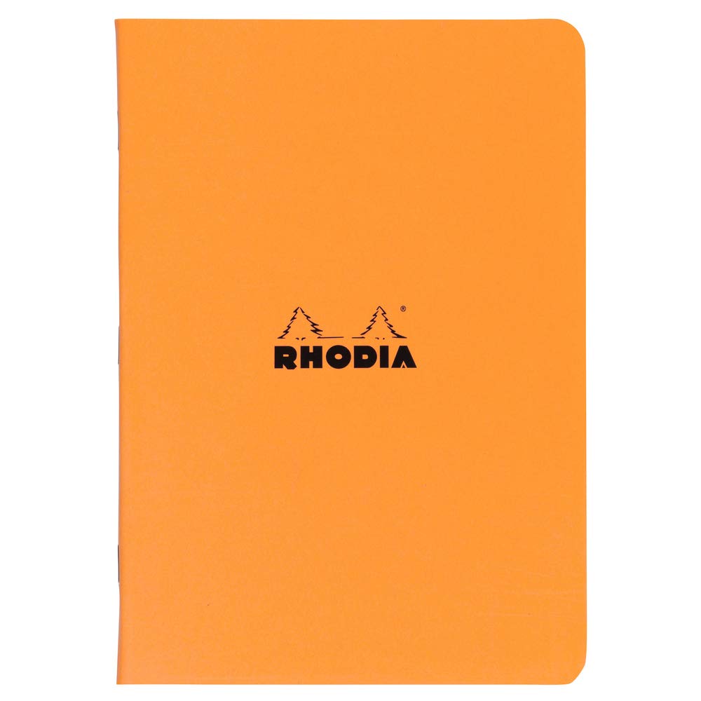 Rhodia Classic cf119164 Staple Notebook, A4, 0.2 inch (5 mm) Ruled, 96 Pages, Water Repellent