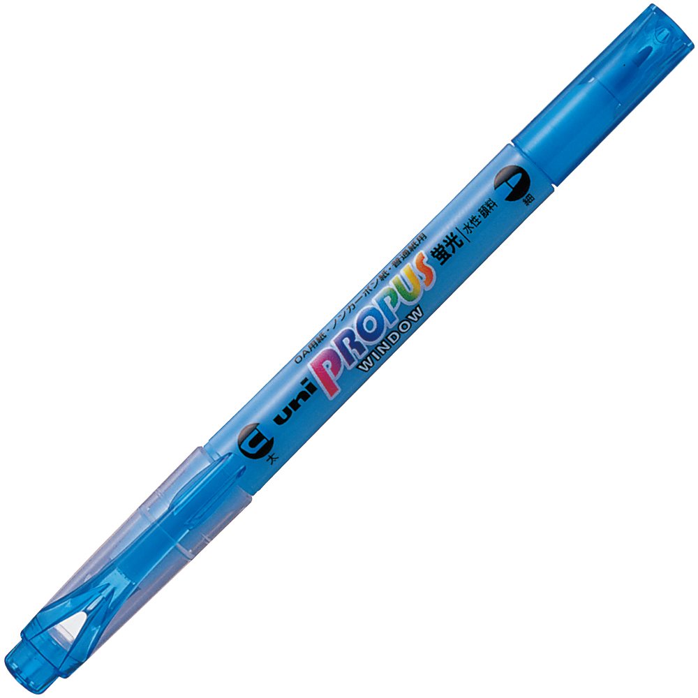 三菱鉛筆 Mitsubishi Pencil Highlighter Propus Window PUS102T.48 Sky Blue, 10 Count