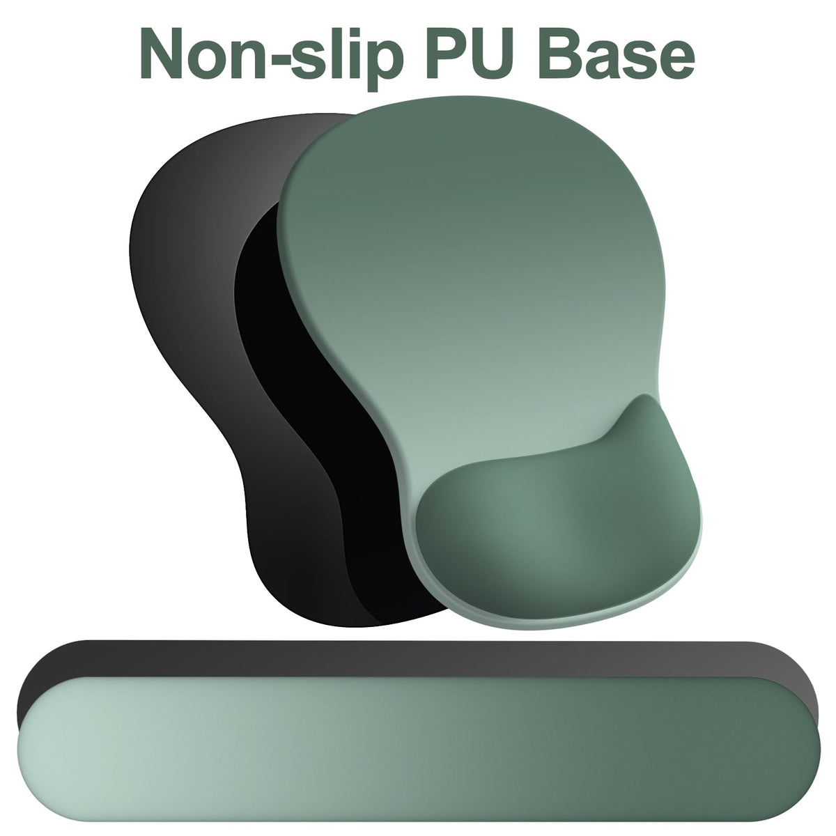 Ergonomic Mouse Pad with Wrist Rest and Keyboard Wrist Rest, Gel Mousepad