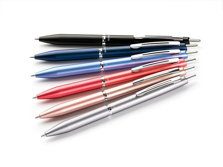 Pilot - Premium Acro 1000 Silver ballpoint pen in gift box - Ultra soft ink for unparalleled