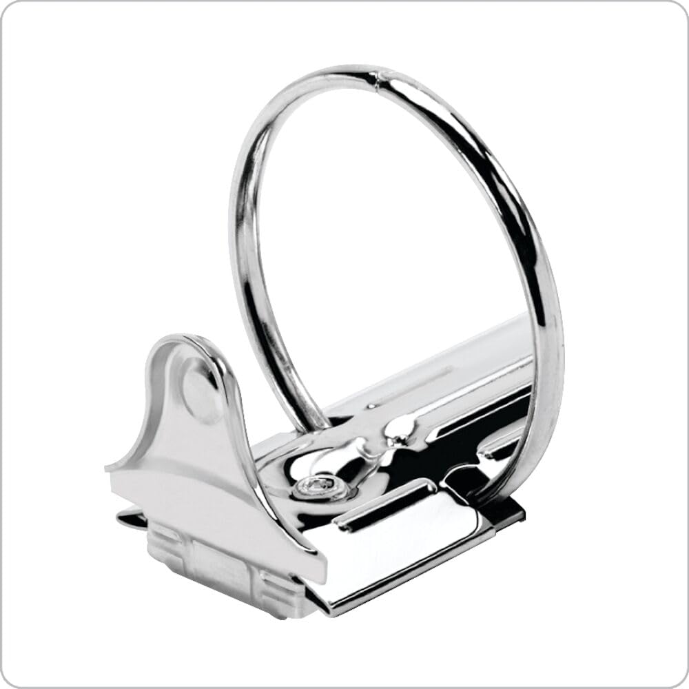 Cardinal 1 Inch 3 Ring Binders, White, 12 Pack, Round Ring Binder, Holds 225 Sheets, PVC Free