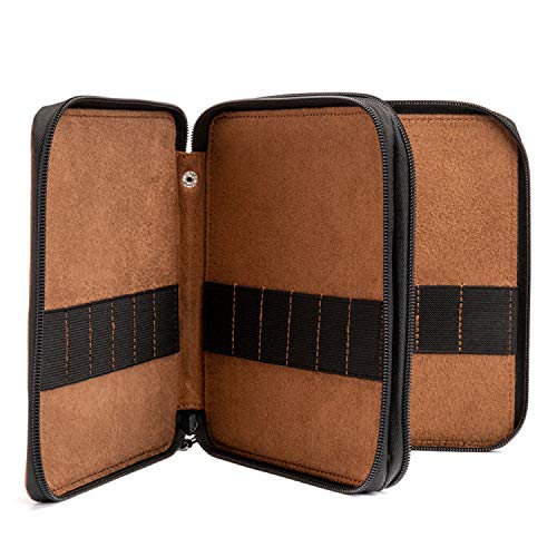Speedball Art Products Genuine Leather Storage Case for Pencils, Markers, Pens and Art Supplies