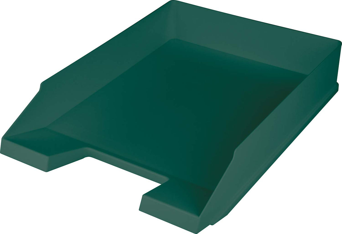 Helit The Green Staff Letter Tray DIN A4-C4 Recycled Plastic Blue Angel Certified Pack of 1 Green