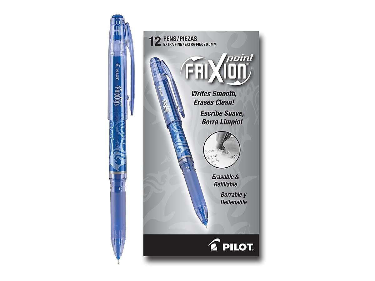 PILOT, Extra Fine Point 0.5 mm, Pack of 12, Blue