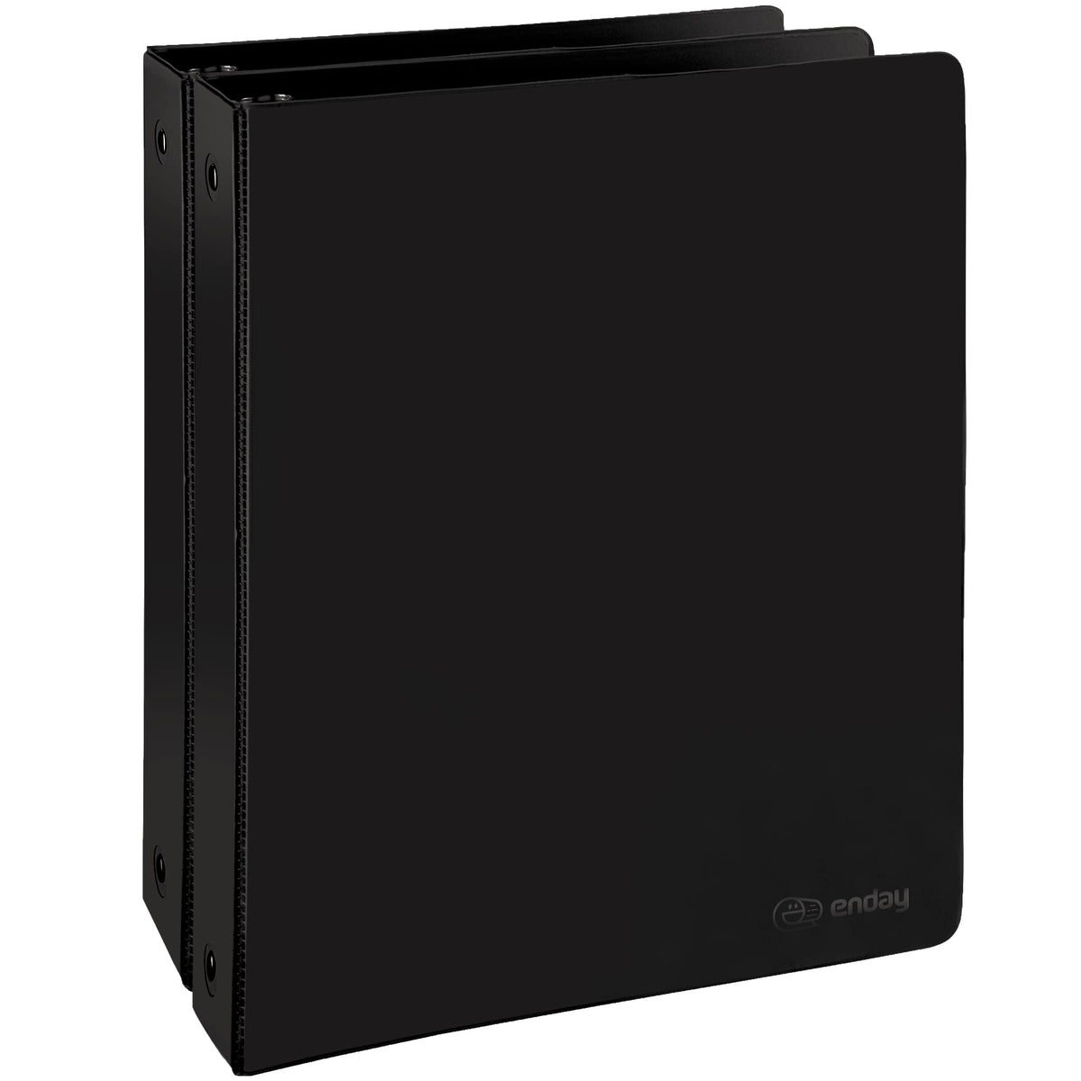 1 Inch 3 Ring Binder 1” Binder Black Clear View Cover with 2 Inside Pockets, Colored School