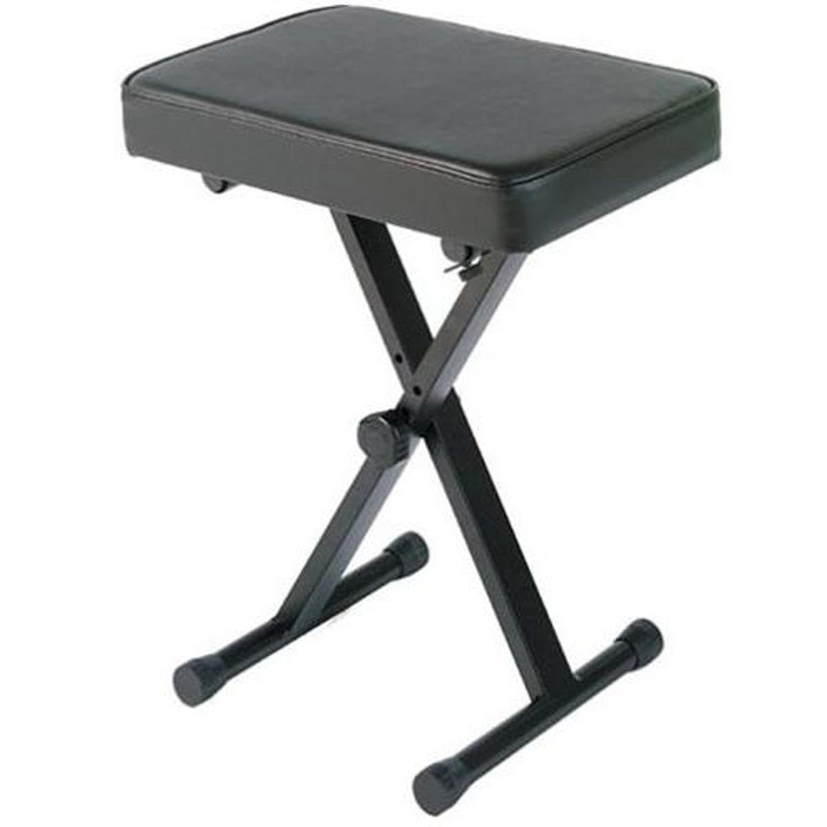 Yamaha OEM PKBB1 Adjustable Padded Keyboard X-Style Bench, Black, 19.5 inches