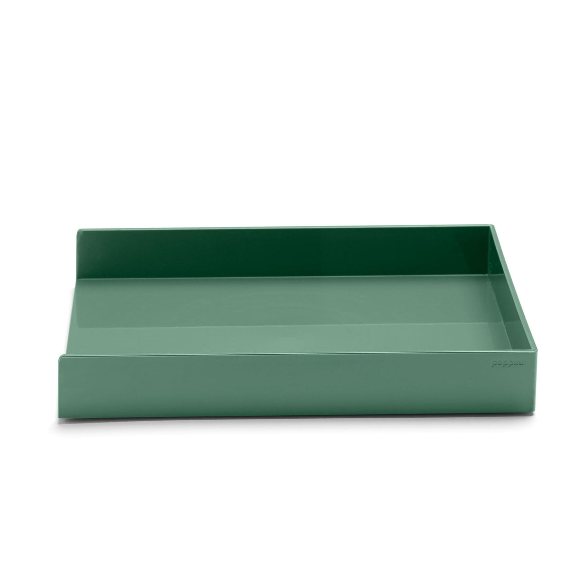 Poppin Stackable Letter Tray - Modular Lacquer Desk Trays for Office Organization