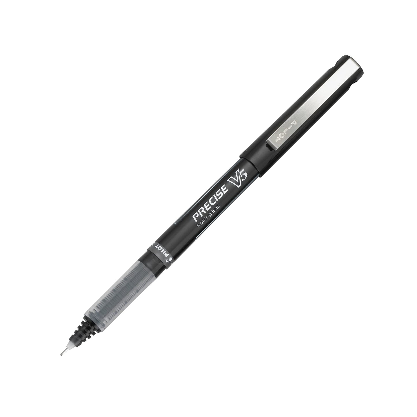 Pilot Precise V5 Needlepoint Rolling Ball Point Pen, Extra Fine, Black, 12 Count