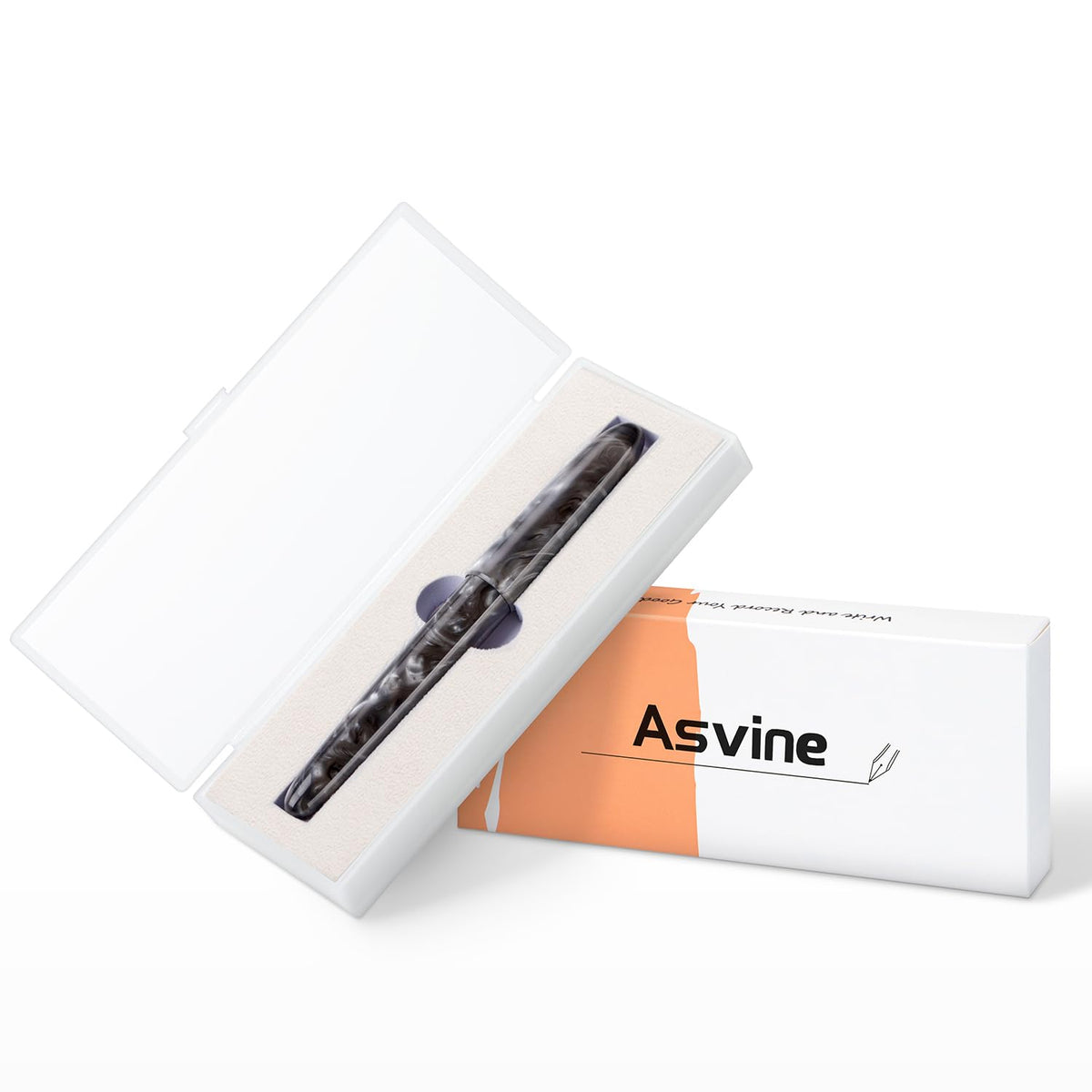 Asvine C80 Fountain Pen #8 Extra Fine Nib Large Handcraft Pen with Converter Pen Box Collection Set