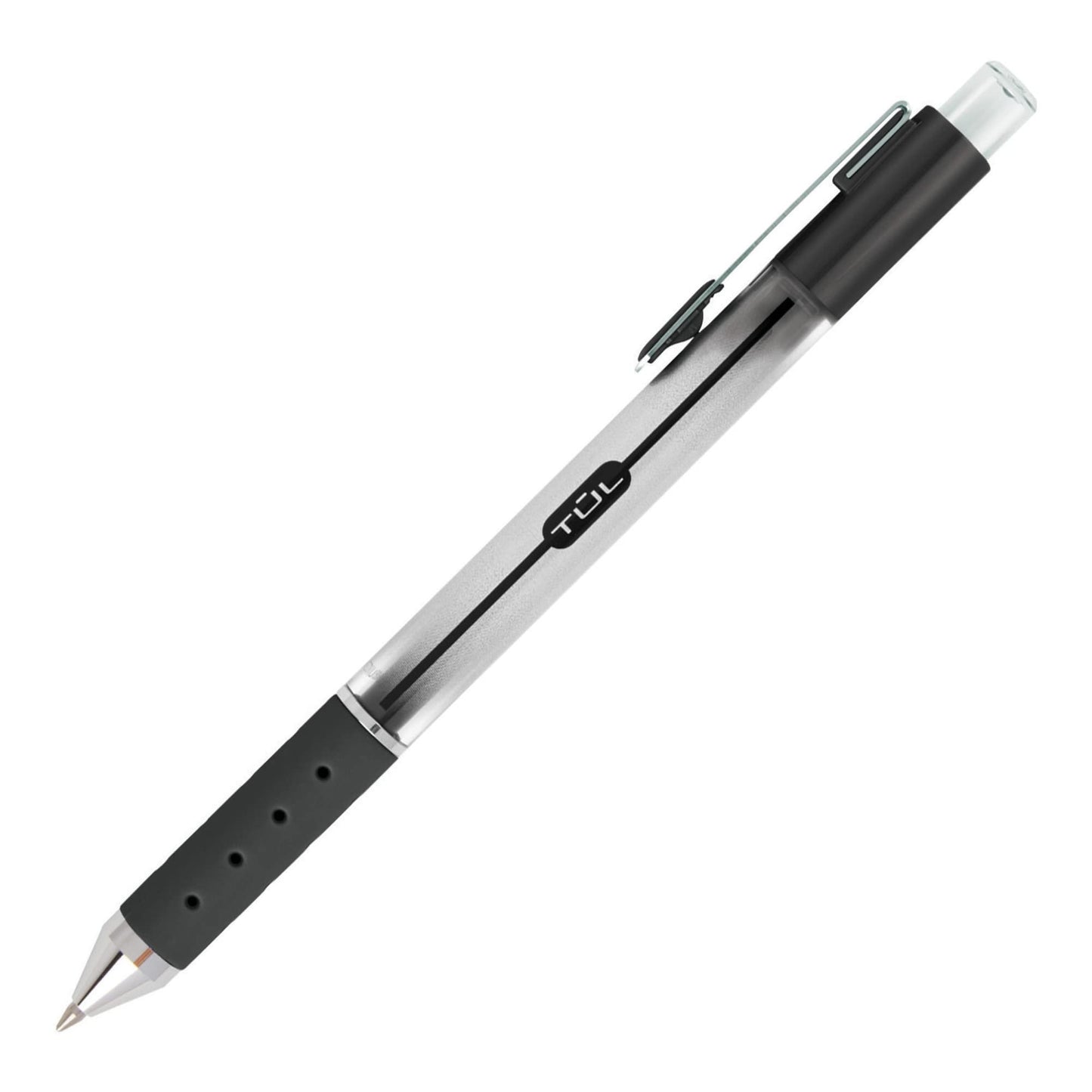 TUL® GL Series Retractable Gel Pens, Medium Point, 0.7 mm, Silver Barrel, Assorted Business Inks