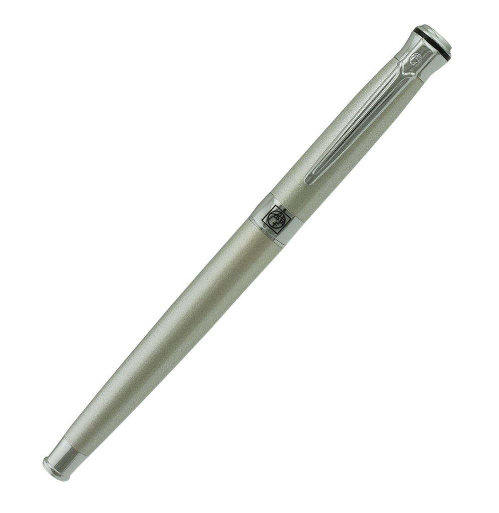 Picasso Fountain Pen 903 Series Silver Platinum Color Fine Nib Sweden Flower King with Calligraphy