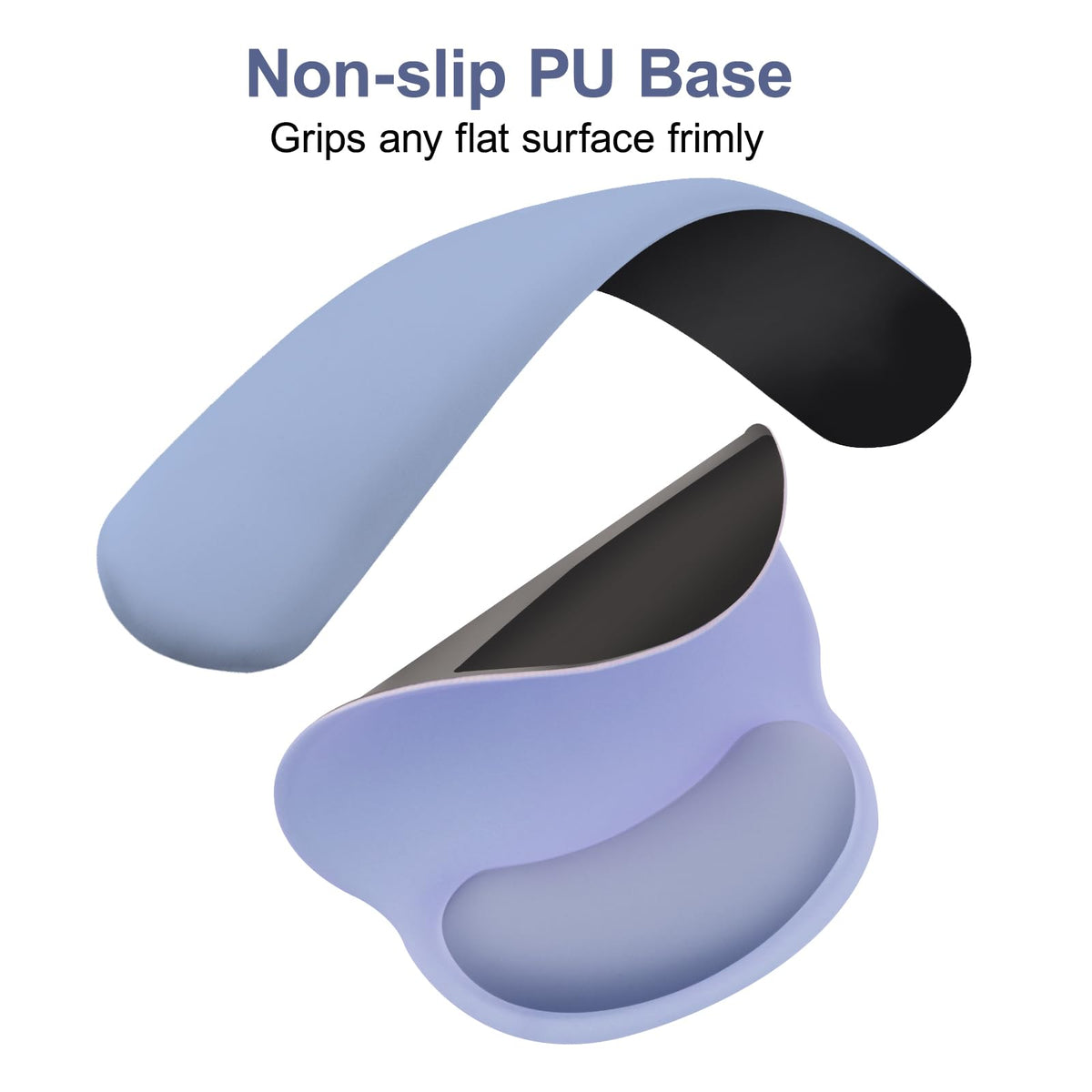 MOSISO Wrist Rest Support for Mouse Pad&Keyboard Set, Stone Blue
