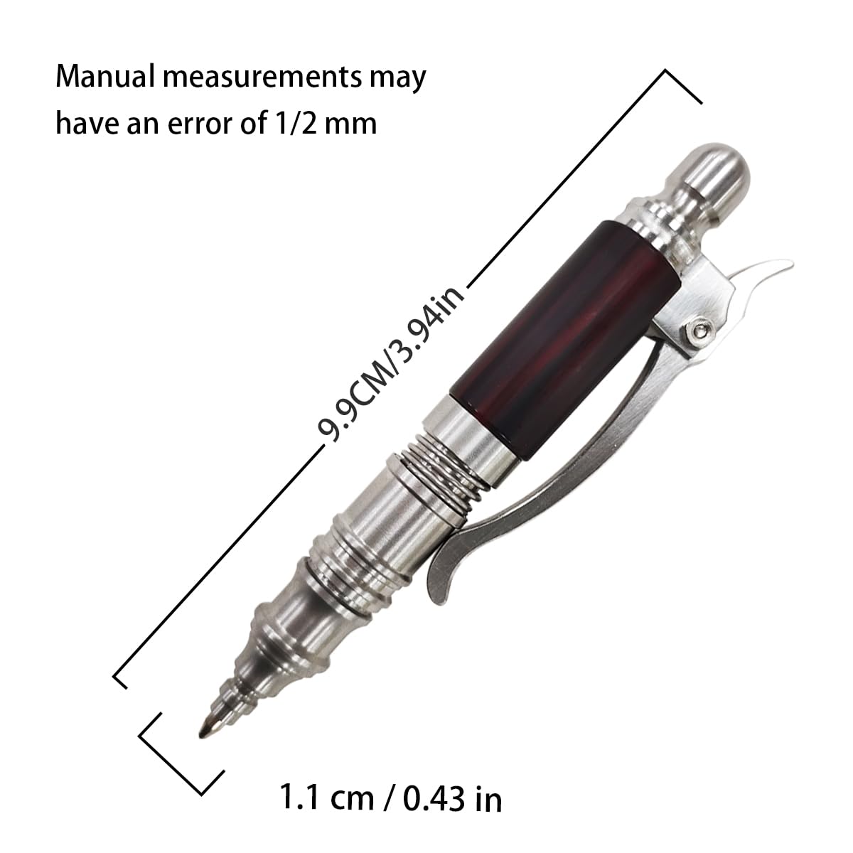 Dr. Metalleung Compact Stainless Steel Bolt Action Pen: The Ultimate Pocket - Sized EDC Essential