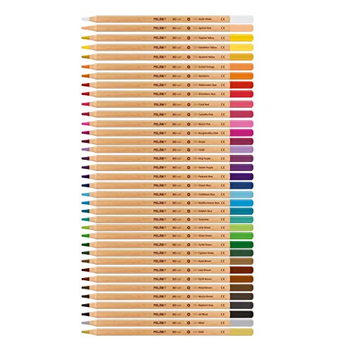 MILAN A.C Caja metálica 36 lápices de colores con mina grande Ø3,3 mm 213, white