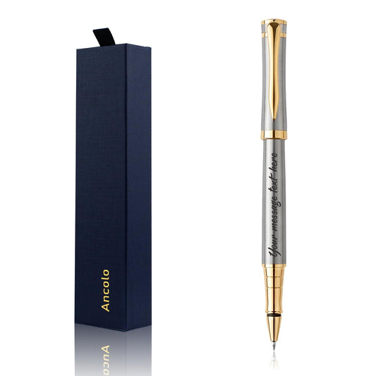 Ancolo Personalized Luxury Roller Pen For Women, Men - Nice Gift Pen For Smooth Writing. Gift Box