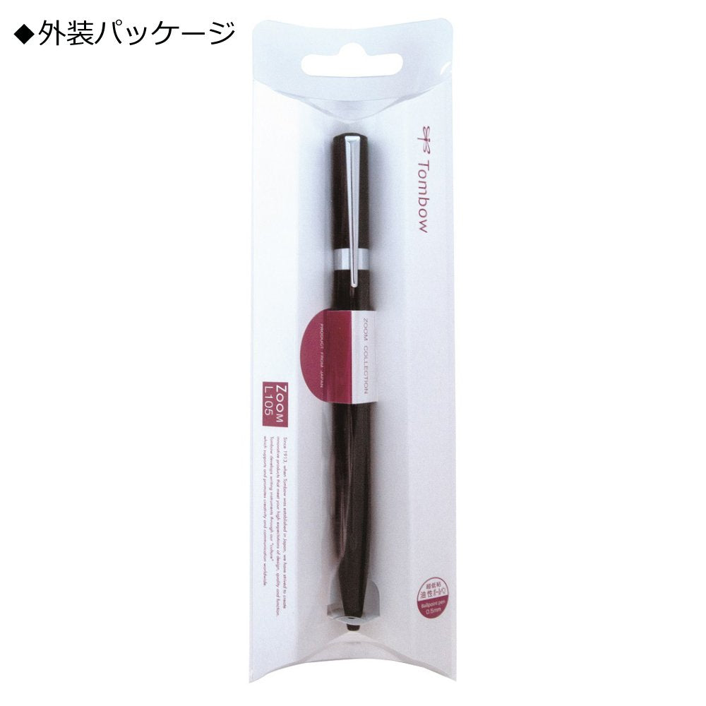 Tombow Pencil Permanent Ballpoint Pen ZOOM L105 0.5 Black FLB-111C