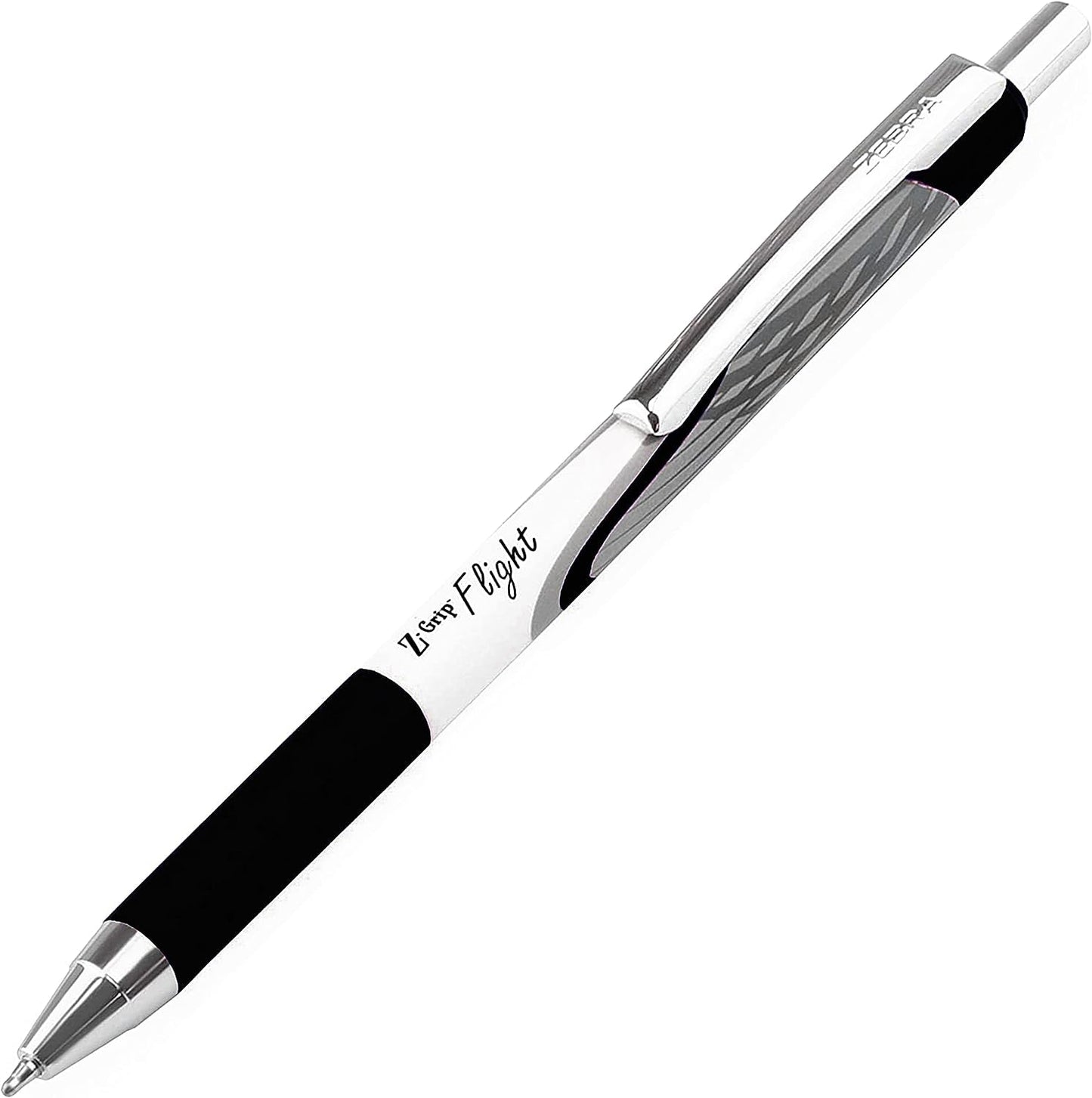 Zebra Classic Z-Grip Flight Ballpoint Pens - 1.2mm - Black Ink - Pack of 10