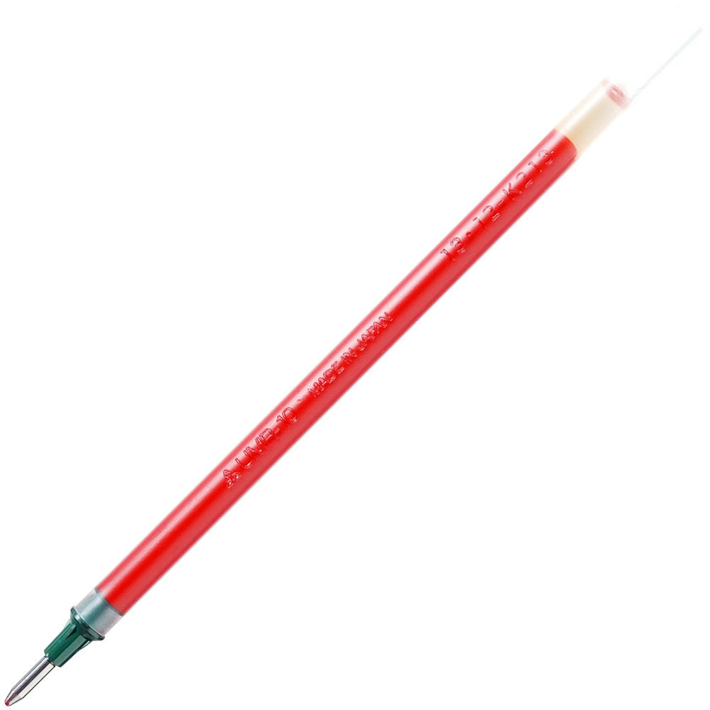 Mitsubishi Pencil UMR 10.15 Gel Ballpoint Refill, Signo Bold 1.0, Red, 10 Pens