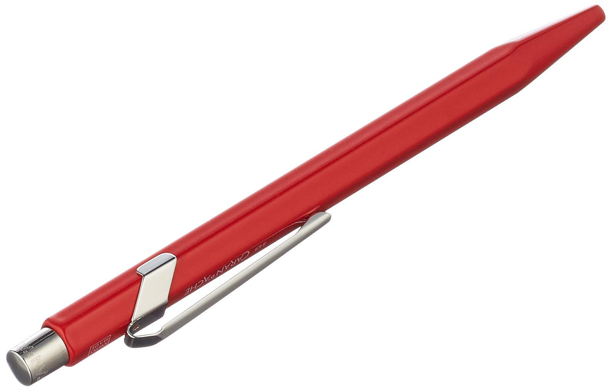 Caran D'ache 849: Metal Pen Ballpoint Red, Red Cartridge (849.020)
