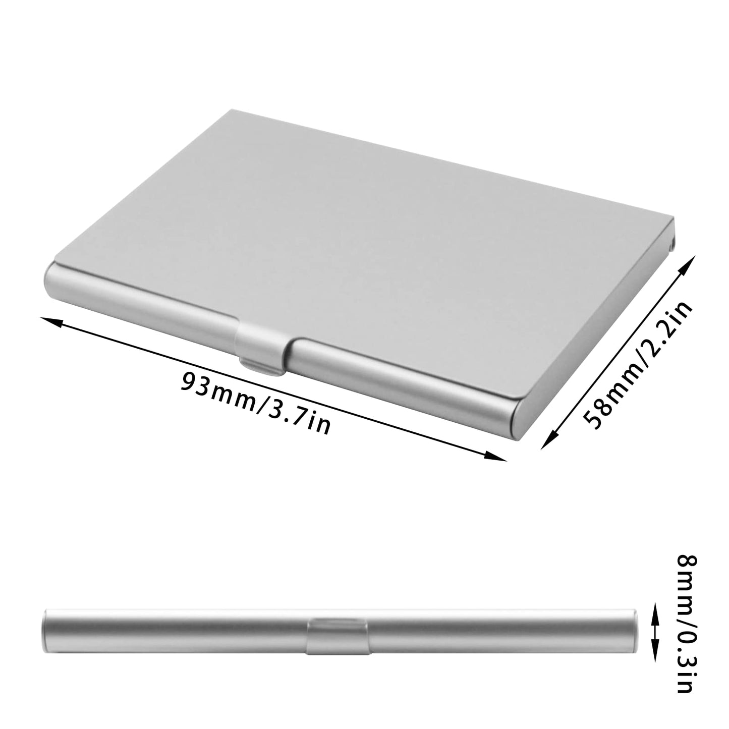 Fadace Custom Business Cards Holder Customized, Business Card Case Personalized Engraved Printing