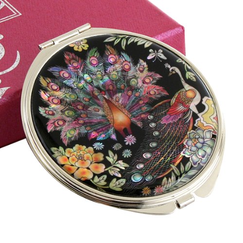 Mother of Pearl Design RFID Blocking Protection Business Card Case, Credit Card Holder, Metal Name